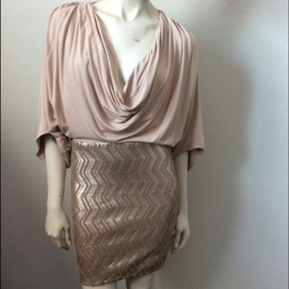 Sky Dress Drape Top Sequin Skirt